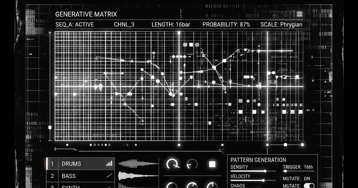 Black Mirror audio reactive visualizer preview